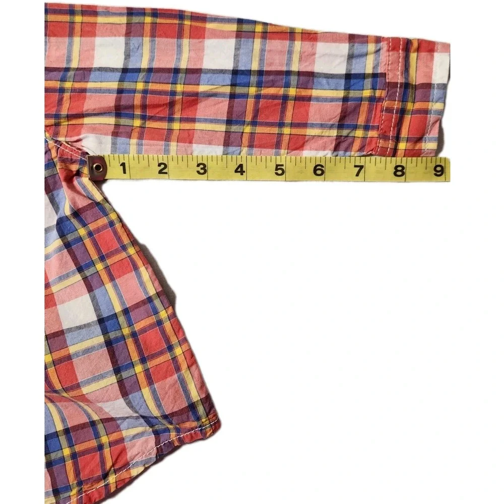 Carters Baby Boy 18M Plaid Button‎ Down Shirt Guc